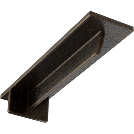 Ekena Millwork Heaton Hidden Support Steel Bracket w/ 8" Support Depth, Antiqued Brass 3"W x 12"D x 2"H BKTM03X12X02HEABS